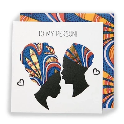 Image of Kindred X Afrotouch To My Person Greetings Card