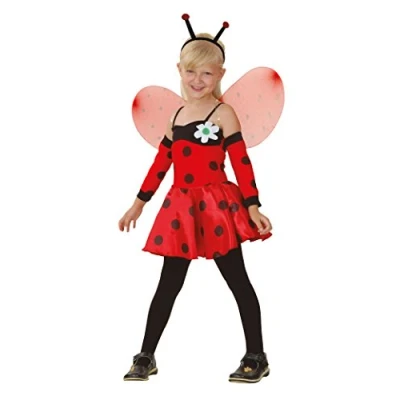 Image of Girls 4 Piece Ladybird Mini Beast World Book Day Week Carnival Animal Insect Fancy Dress Costume Outfit 12 years (7 9 years)