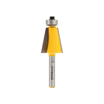 Image of Yonico 13911q 11.25 Degree Bevel Edge Forming Router Bit 1/4 Inch Shank