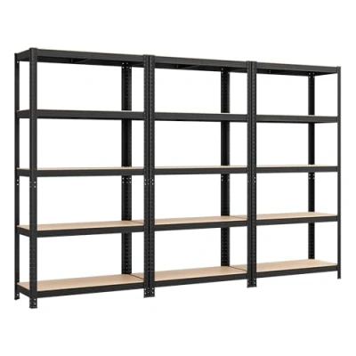Image of SONGMICS 5 Tier Heavy Duty Shelving Units, Steel Units for Storage, Boltless Assembly, Garage, Shed, Load Capacity 875 kg, 40 x 270 180 cm, Black GLR040B03