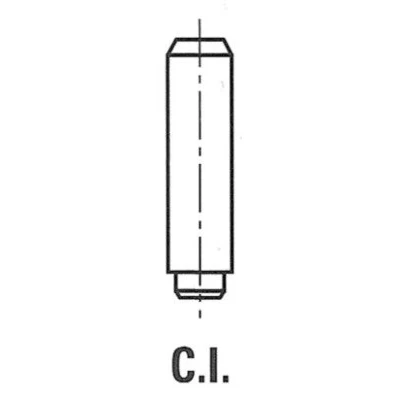 Image of 4250801 Valve Guides FRECCIA G2231 8,3mm Grey Cast Iron