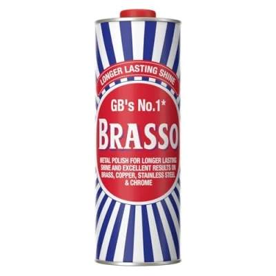 Image of Brasso Metal Polish 1 Litre Polishing Tool for Brass, Copper &amp; Stainless Steel