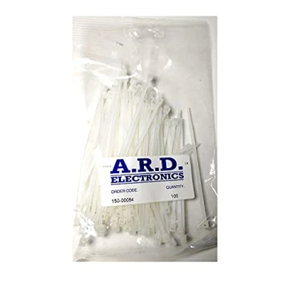 Image of 100 Pack Clear/Natural Cable Ties 2.5 x 100mm