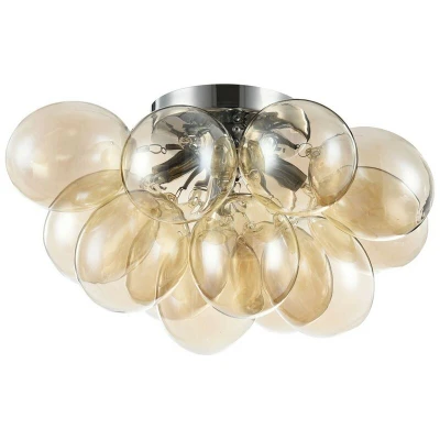 Image of Balbo Semi Flush Ceiling Lamp Nickel, 4 Light, G9