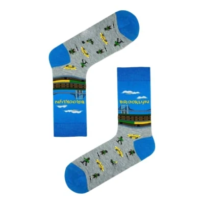 Image of Brooklyn City Socks/Funny Socks/Novelty Socks/Gift Socks/Unisex Socks/Christmas Gifts