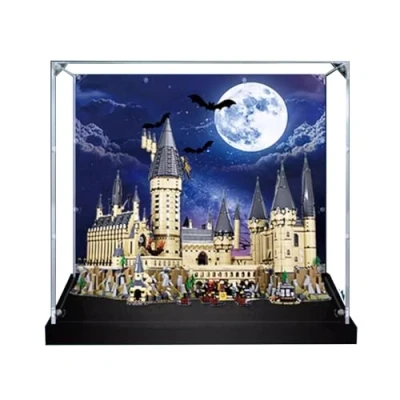 Image of SONNIES Acrylic Display Case for Lego 71043 Hogwarts Castle, Dustproof Box, Storage Transparent Box Compatible with 71043(Only Case, No Model)