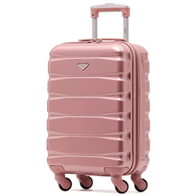 Image of Flight Knight Lightweight 4 Wheel ABS Hard Case Suitcases Cabin Carry On Hand Luggage Approved for Over 100 Airlines Including easyJet, British Airways, RyanAir, Virgin Atlantic, Emirates &amp; Many More