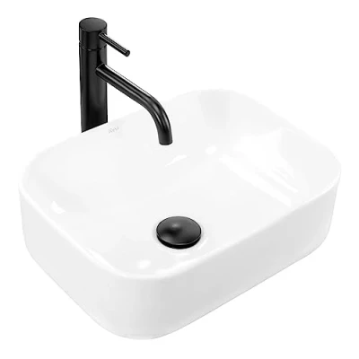 Image of REA U5064 Bathroom Sink Made of creamic Demi Mini Snow White U5064,