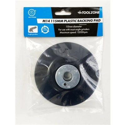 Image of Toolzone M14 Plastic Backing Pad 115mm