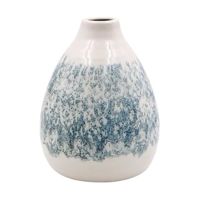 Image of The Leonardo Collection Ceramic Bud Vase Aqua Medium