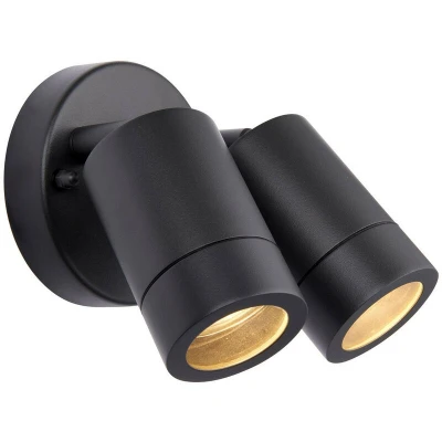 Image of Palin Outdoor Spotlight 2 Light Anthracite Grey IP44