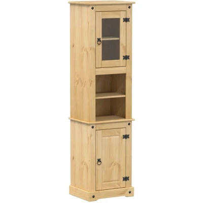Image of vidaXL Bathroom Cabinet Corona 50x40x185 cm Solid Wood Pine