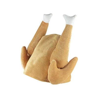 Image of Henbrandt Christmas Turkey Soft 3D Hat Cooked Adult Size