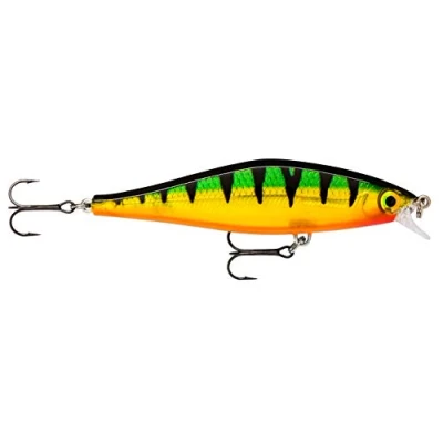 Image of Rapala Shadow Rap Lure with Three No. 6 Hooks, 0.6 1.2 m Swimming Depth, 11 cm Size, Legendary Perch
