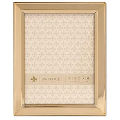 Image of Lawrence Frames Picture Frame, Metal, Gold, 4x5