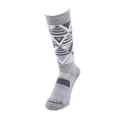 Image of Burton Women&#039;s Performance Midweight Socks, Gray Heather, S M UK