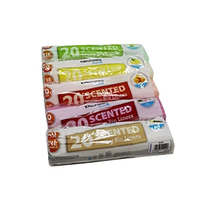 Image of Kingfisher 50l Scented Swing Bin Liners Assorted Fragrances (5 x 40 Bags)