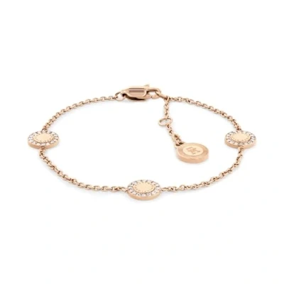 Image of Tommy Hilfiger Jewelry Women&#039;s Bracelet in Carnation Gold with Charms Embellished Crystals 2780906