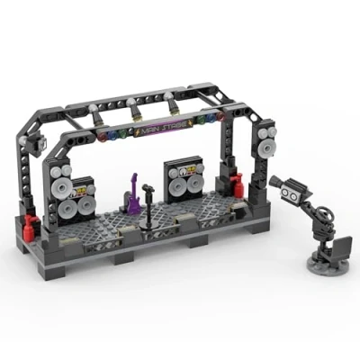 Image of Music Stage Made with Genuine LEGO parts Instructions Included