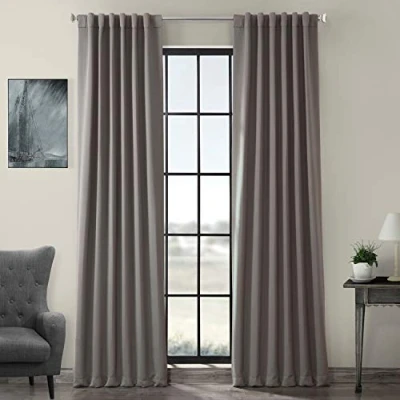 Image of HPD Half Price Drapes Room Darkening Curtains 84 Inches Long for Bedroom &amp; Living (1 Panel), 50 X 84, Neutral Grey
