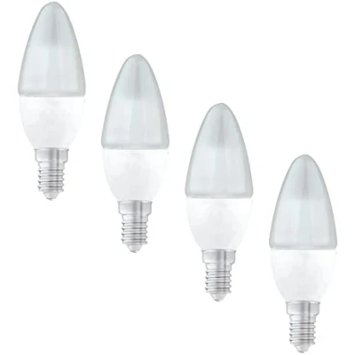Image of 8 watts 60 806 Lumen LED Candle Light Bulb SES E14 Small Screw in Daylight Packs of 2/4/10 (Pack 2)