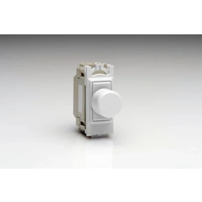 Image of Varilight 2 Way V Pro Push On/Off Rotary LED Dimmer 0 300W (1 Grid Space) White