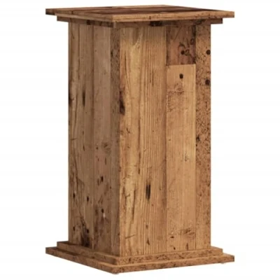 Image of vidaXL Plant Stand Pot Holder Engineered Wood Brown Stable &amp; Durable 33x33x60 cm Indoor/Outdoor Decor