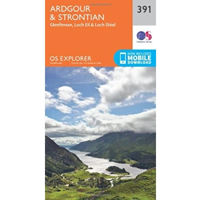 Image of Explorer 391 Ardgour &amp; Strontian Map With Digital Version