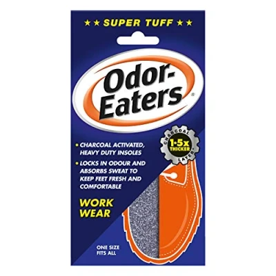 Image of Odor Eaters Supertuff, Odour Destroying, Heavy Duty Insoles, for Work wear, Pack of 6