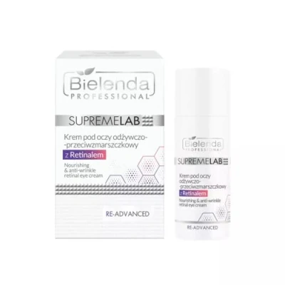 Image of Bielenda Professional SupremeLab Re Advanced Odżywczo Przeciwzmarszczkowy Krem pod Oczy z Retinalem 0,03% 15ml