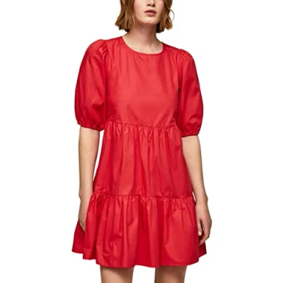 Image of Pepe Jeans Women&#039;s Bella Dress, Red (Studio Red), S