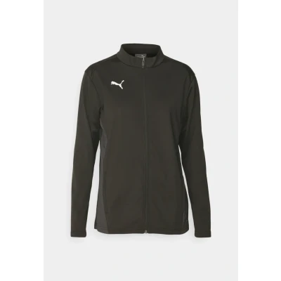 Image of Puma Teamgoal Training Jacket jacket, Women&#039;s, Size: XS, black/puma white/flat dark gray