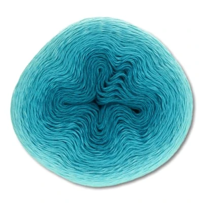 Image of Frida&#039;s Wollhaus Scheepjes 215 g Whirl Ombré Bobbel Gradient Yarn 15 Colours (559 Turquoise Turntable)