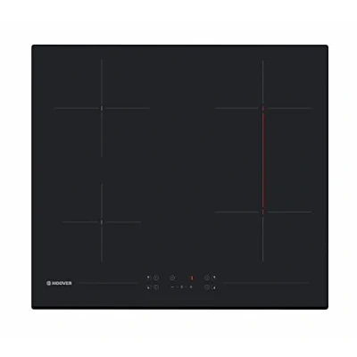 Image of Hoover HH64BV 59cm Ceramic Hob, 4 Zones, Child Lock, Boost Function, Black Glass