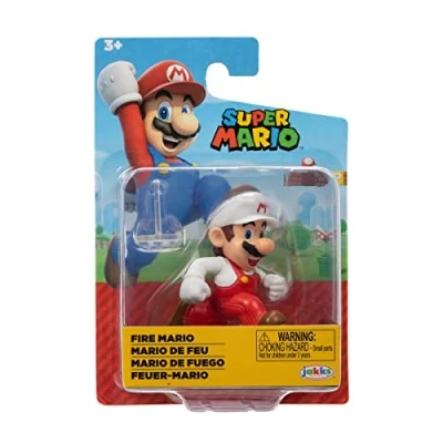 Image of World of Nintendo Super Mario 2.5 inch Action Figure Fire Running