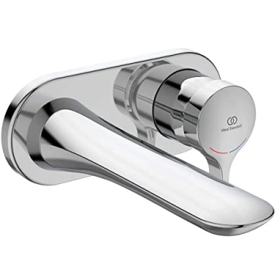 Image of Ideal Standard A5591AA Melange Wall Mounted washbasin Mixer tap, Chrome