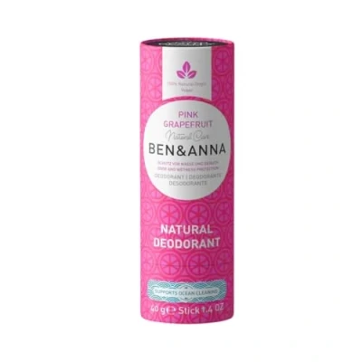 Image of BEN &amp; ANNA Paper Tube Deodorant Pink Grapefruit 40 g