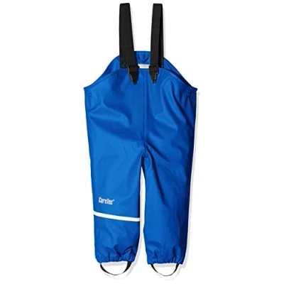 Image of CareTec Unisex Kids Overall Pu W/O Fleece Rain Trousers, Oceanblue (706), 128 UK
