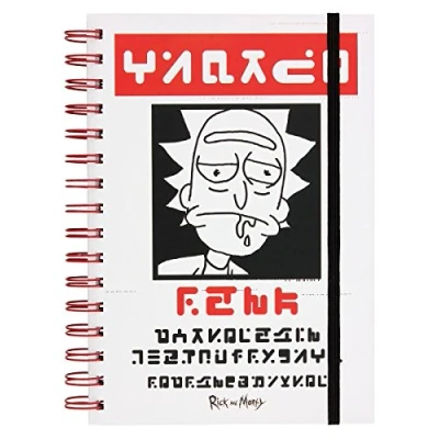 Image of Rick and Morty SR72405 A5 &quot;Wanted&quot; Wiro Notebook