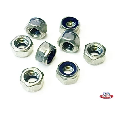 Image of M8 Nylon Nuts Thin A2/ST DIN 985 Pack of 8