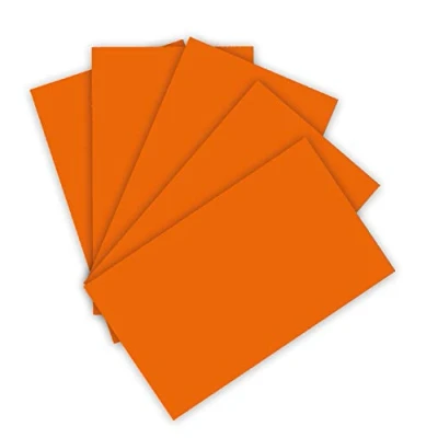 Image of folia 6341 130 g/m², Coloured Drawing Paper in Light Orange, DIN A3, 50 Sheets, as a Basis for numerous Crafts