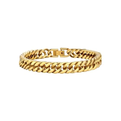 Image of PROSTEEL Chunky Heavy Chain Bracelet for Men Women Gold Plated Male Bangle 8mm