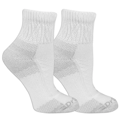 Image of Dr. Scholl&#039;s Women&#039;s Advanced Relief 2 Pair Ankle Socks Casual, White, One Size (Pack of 2)