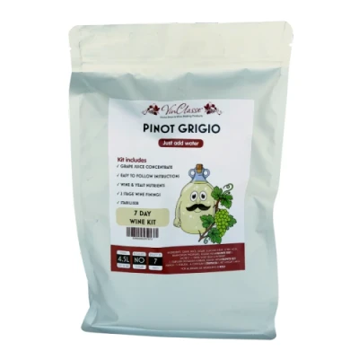 Image of VinClasse Pinot Grigio 6 Bottle 7 Day Wine Ingredient Kit