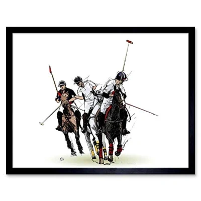 Image of Wee Blue Coo Polo Illustration Editorial Art Print Framed Poster Wall Decor 12X16 Inch