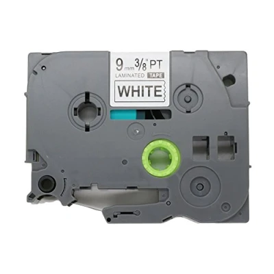 Image of Fassport 1 Pack Black on White Label Tape Compatible for Brother P Touch TZ 221 TZe 9mm 3/8&quot;
