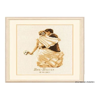 Image of Vervaco Wed Rec Private Moment Counted Cross Stitch Kit, Multi Colour