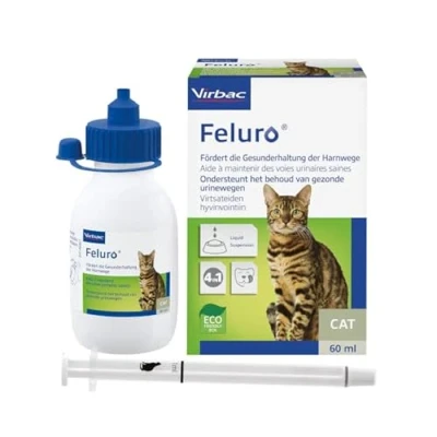 Image of Virbac Feluro Supplementary Feed to Support the Urinary Tract in Cats 60 ml