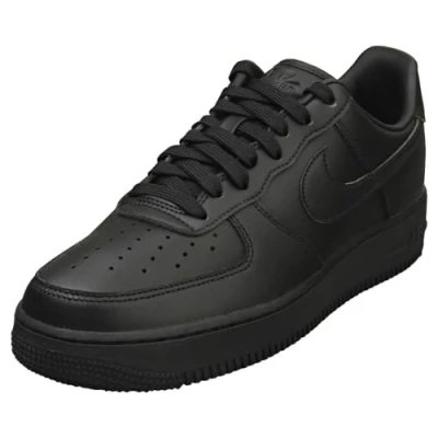 Image of NIKE Men&#039;s Air Force 1 &#039;07 Fresh Sneaker, Black Anthracite Black, 4 UK
