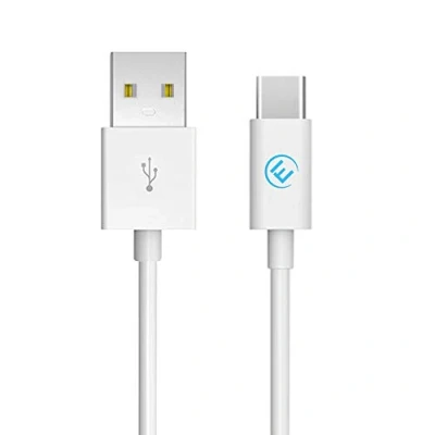 Image of EVOMIND USB Type C Cable 2M Fast Charging and Data Sync Charger Compatible for Samsung Galaxy S20/S10/S9/ Note 10/9, PS5/Xbox X/S Controller, etc. White
